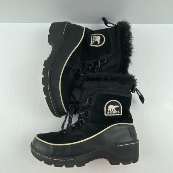 Sorel Tivoli II Boots Suede Faux Fur Winter Snow Boots - Picture 6 of 10